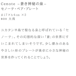 Cenote - セノーテ・ペア・プレート -